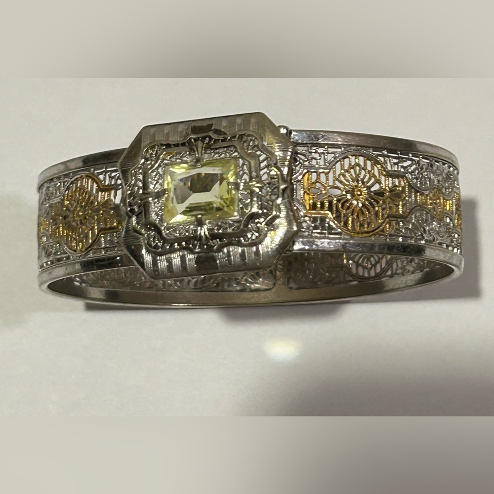 Art Deco Sterling Silver Bangle